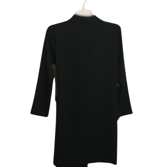 Zara Woman Wrap Dress Size XS Black Long Sleeve Tie At Waist Knee Length Career - Picture 11 of 11